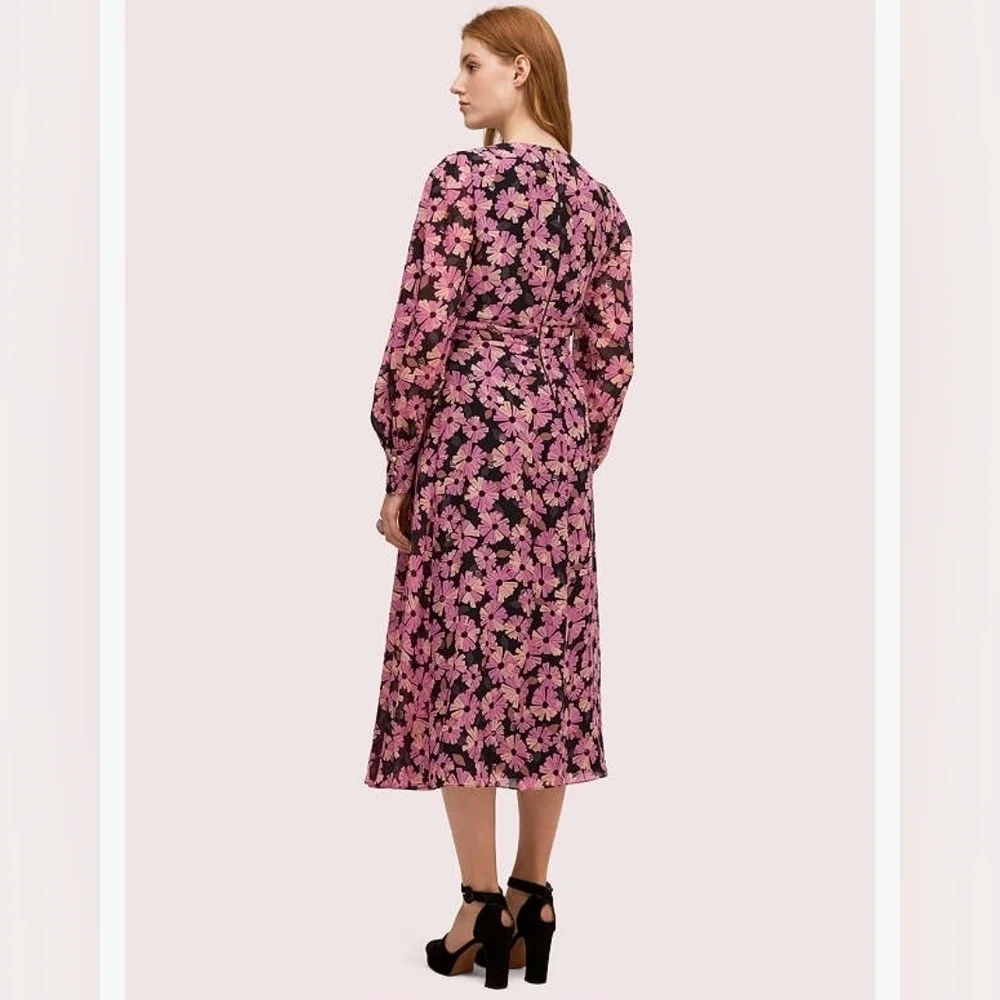 New Kate Spade Wallflower Chiffon Midi Dress